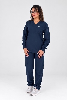 Palmaris V Neck Long Sleeve Scrub - Women