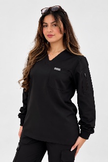 Palmaris V Neck Long Sleeve Scrub - Women