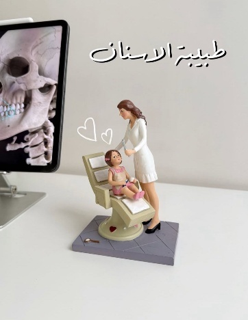 A Female Dentist Sculpture Treating her Baby Patient